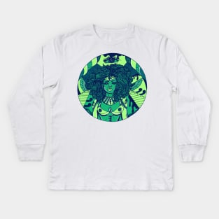 Ngreen Kemet Warrior Kids Long Sleeve T-Shirt